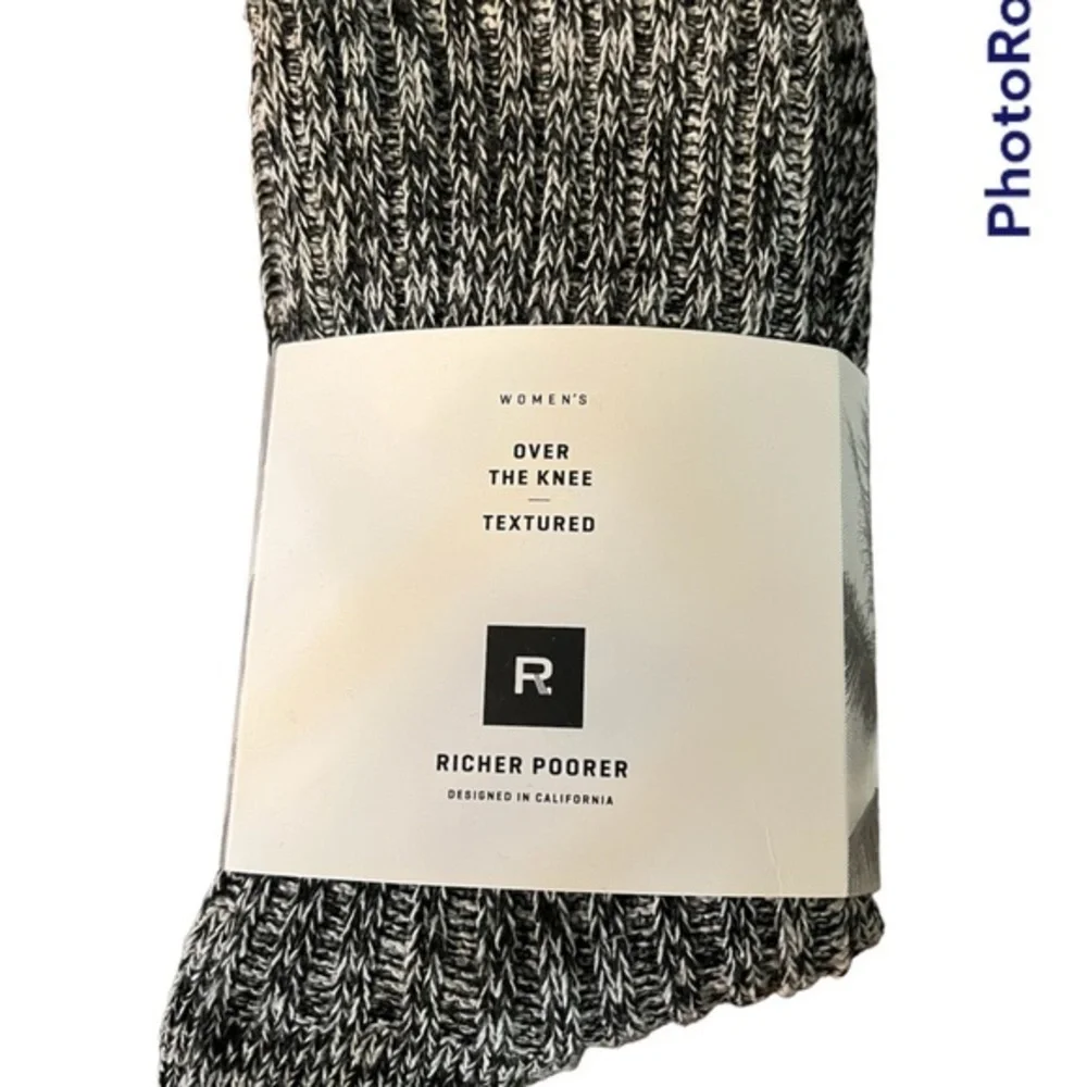 $10 Throwback Thursday!! Richer Poorer Ladies Over the Knee Grey Textured Socks